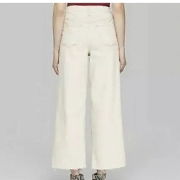 Wild Fable Cream Distressed High Rise Skater Jeans Sz 2 - Picture 2 of 8